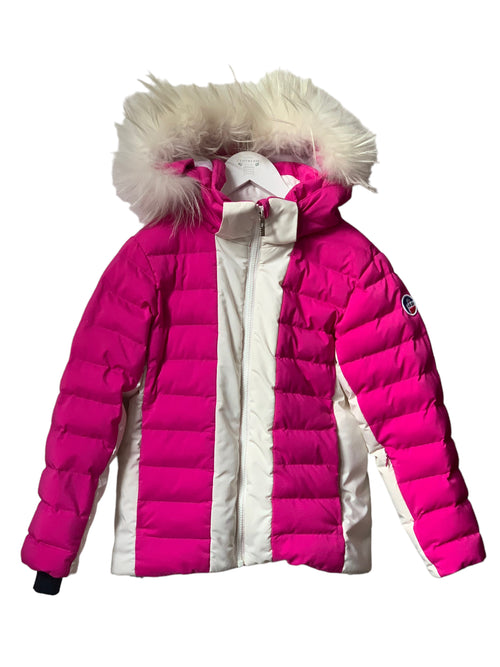 Veste ski rose et blanc fille Fusalp 8 ans