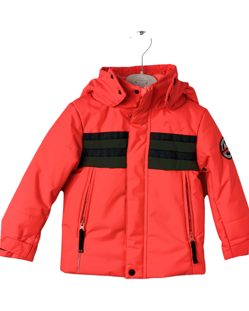 Veste ski Orange foncé Poivre Blanc 4 ans