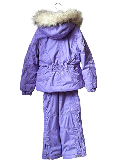 Ensemble ski Poivre Blanc 8 ans lilas