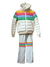 Ensemble ski Femme PERFECT MOMENT blanc/rainbow taille M (36/38)